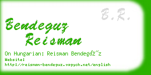 bendeguz reisman business card